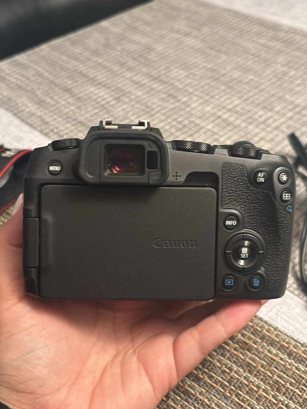 Canon EOS RP Mirrorless Camera Body with Black & Red Strap - Picture 5 of 9
